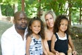 A loving mixed race family Royalty Free Stock Photo