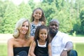 A loving mixed race family Royalty Free Stock Photo