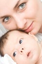 Loving mother with baby Royalty Free Stock Photo