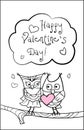 Loving owls on Valentine`s day.