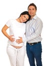 Loving pregnant couple Royalty Free Stock Photo