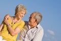 Loving senior couple Royalty Free Stock Photo