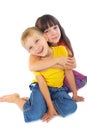 Loving siblings Royalty Free Stock Photo
