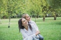 Loving son kissing his happy mother on the cheek Royalty Free Stock Photo