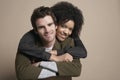 Loving Young Couple Smiling Royalty Free Stock Photo