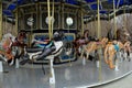 Lovingly crafted Carousel ride with intricate detail of wildlife,Baltimore Zoo,Maryland,2015