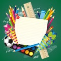 Lovlely background with pencils Royalty Free Stock Photo