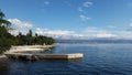 Lovran coast and view to Rijeka - Croatia Royalty Free Stock Photo