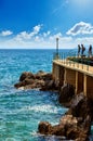 Lovran, Istria, Croatia. Adriatic Sea embankment