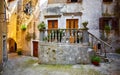 Lovran Istria Croatia. Vintage medieval buildings and houses Royalty Free Stock Photo