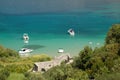 Picturesque view on sandy Lovrecina beach on Brac Royalty Free Stock Photo