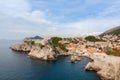 Lovrijenac fort and old town in Dubrovnik