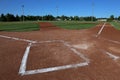 Low Angle Baseball Field Royalty Free Stock Photo