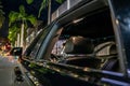 Starlight LED Strips installed inside Black Rolls Royce Light Roof Royalty Free Stock Photo