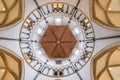 Low angle of a ceiling of a church in London, UK Royalty Free Stock Photo