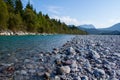 Low angle closeup of the river from Olympic National Park in Washington, USA