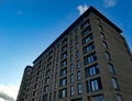 Low Angle Modern Architectural Building Closeup