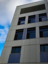 Low Angle Modern Architectural Building Closeup