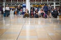 London Paddington railway station, the concourse where passengers are waiting Royalty Free Stock Photo