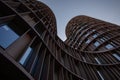 Low-angle shot of the Axel Towers in Copenhagen, Denmark