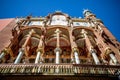 Low angle shot of beautiful buildings in Gaudi park in Barcelona, Spain Royalty Free Stock Photo