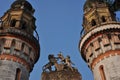 Low angle shot of the beautiful downtown abbeys in Dhanyakuria, India