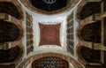 Low-angle shot of the Beshtak Palace ceiling in Cairo, Egypt