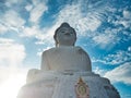 Low angle shot of Big Buddha Phuket, Karon, Thailand Royalty Free Stock Photo