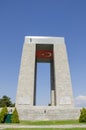 Low Angle Shot Of Canakkale Martyrs` Memorial, Turkey Royalty Free Stock Photo