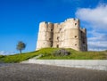 Low angle shot of the Castle of Evoramonte in Estremoz in Portugal