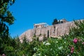 Low angle shot of the Castle of Monolithos under a blue sky Royalty Free Stock Photo