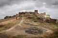 Low angle shot of a castle in Sagunto Valencia Spain Royalty Free Stock Photo