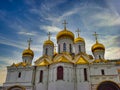 Low angle shot of the Cathedral of the Annunciation Central Russia