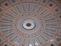 Low angle shot of the ceiling of Quincy Market in Boston, USA