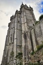 Low angle shot of the Chateaudun castle in France