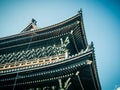 Low angle shot of Chion-in Temple in Kyoto, Japan Royalty Free Stock Photo