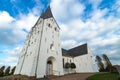 Low-angle shot of Church of Broager, Denmark Royalty Free Stock Photo