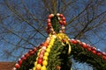 Low angle shot of a creative Easter egg tree decoration - concept of Easter Royalty Free Stock Photo