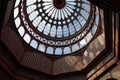 Low angle shot of the dome of the doe in Morisco Kiosk in  Alameda de Santa MarÃÂ­a Park, Mexico City Royalty Free Stock Photo