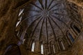 Low angle shot of the dome of an old cathedral in Plasencia, Spain