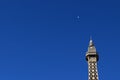 Low angle shot of the Eiffel Tower of Paris Las Vegas Hotel and Casino Royalty Free Stock Photo