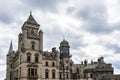 Low angle shot of the famous historic Dunrobin Castle in Scotland Royalty Free Stock Photo