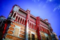 Low angle shot of the historic Casa Vicens in Barcelona, Spain