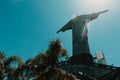 Low angle shot of a huge statue of Jesus made of stone