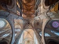 Low-angle shot of the interior of the cathedral of Avila in Spain