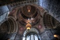 Low-angle shot of the interior of the Washington State Capitol with ornamented walls and dome Royalty Free Stock Photo