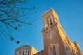 Low angle shot of the Metropolitan Cathedral of the Annunciation in Athens under the blue sky Royalty Free Stock Photo