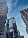 Low angle shot of modern architecture from Australia,Sydney Royalty Free Stock Photo