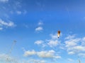 Person Paragliding at Clean Blue Sky