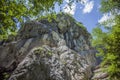 Low angle shot of the rocks at the Koroska mountainous region in Slovenia